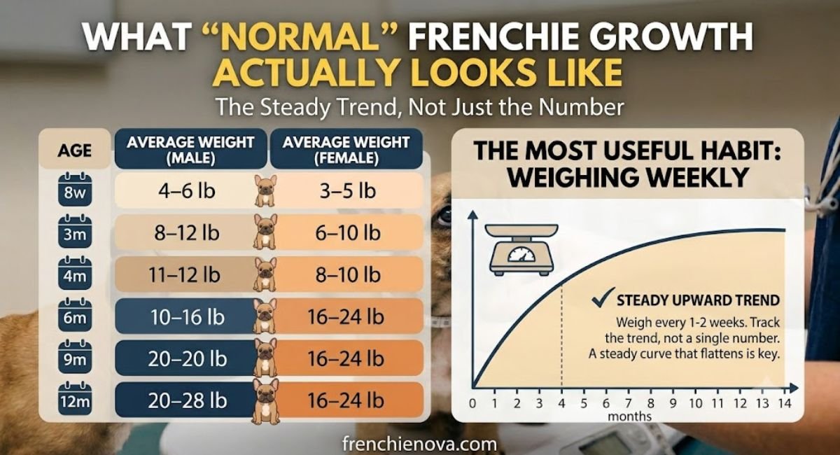 First, What "Normal" Frenchie Growth Actually Looks Like