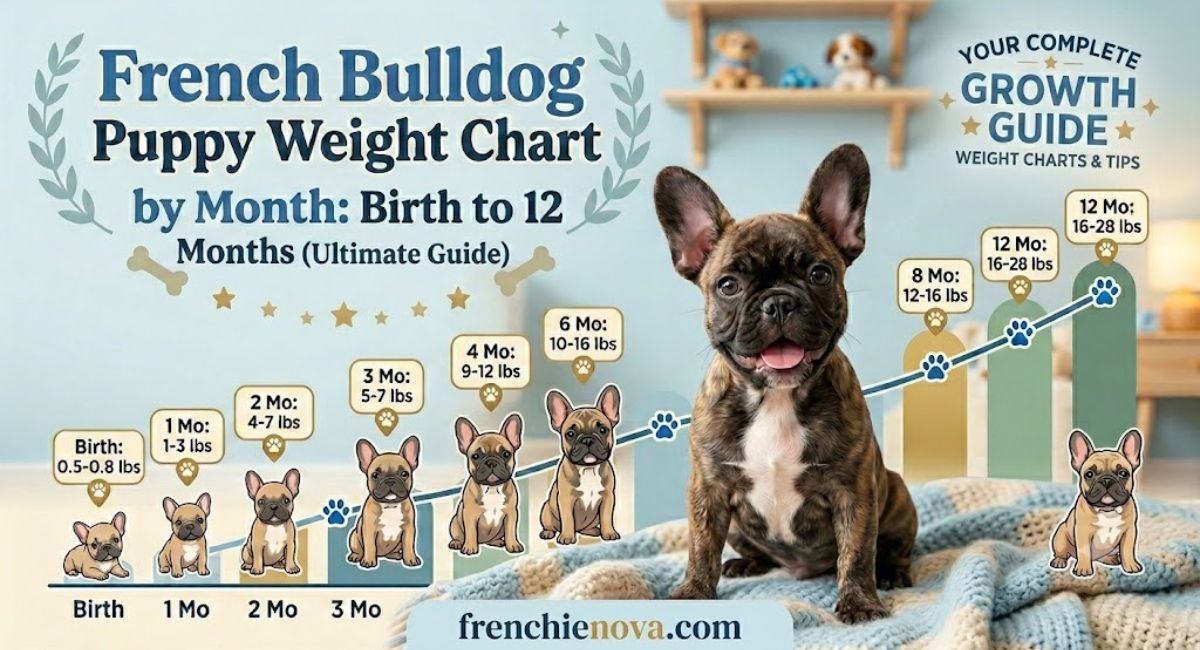 French Bulldog Puppy Weight Chart by Month: Birth to 12 Months (2026 Guide)