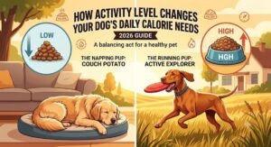 How Activity Level Changes a Dog's Daily Calorie Needs