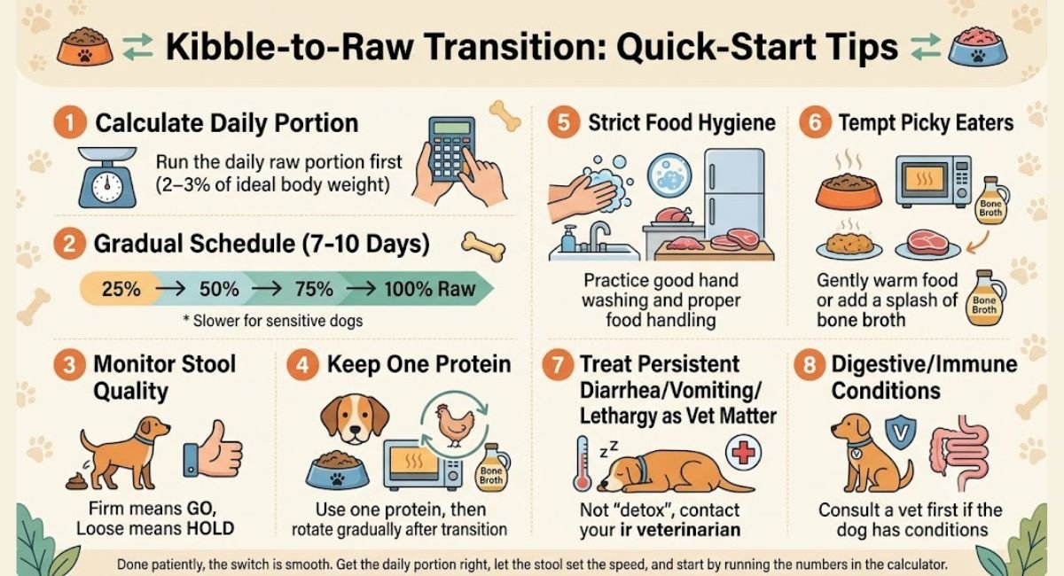 Kibble-to-Raw Transition: Quick-Start Tips