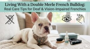 Living With a Double Merle French Bulldog: Real Care Tips for Deaf & Vision-Impaired Frenchies