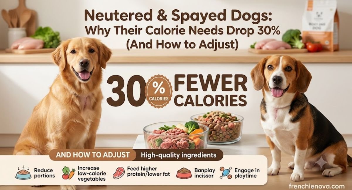 Neutered and Spayed Dogs: Why Their Calorie Needs Drop 30% (And How to Adjust)