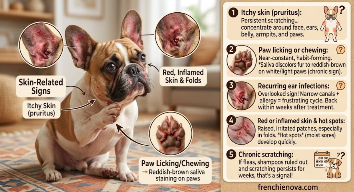 Skin-Related allergy Signs in dogs