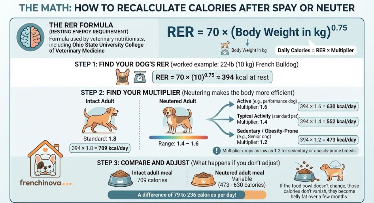 The Math: How to Recalculate Calories After Spay or Neuter
