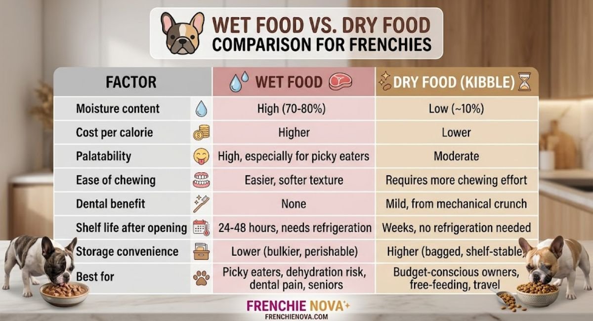 Wet Food vs. Dry Food Comparison for Frenchies
