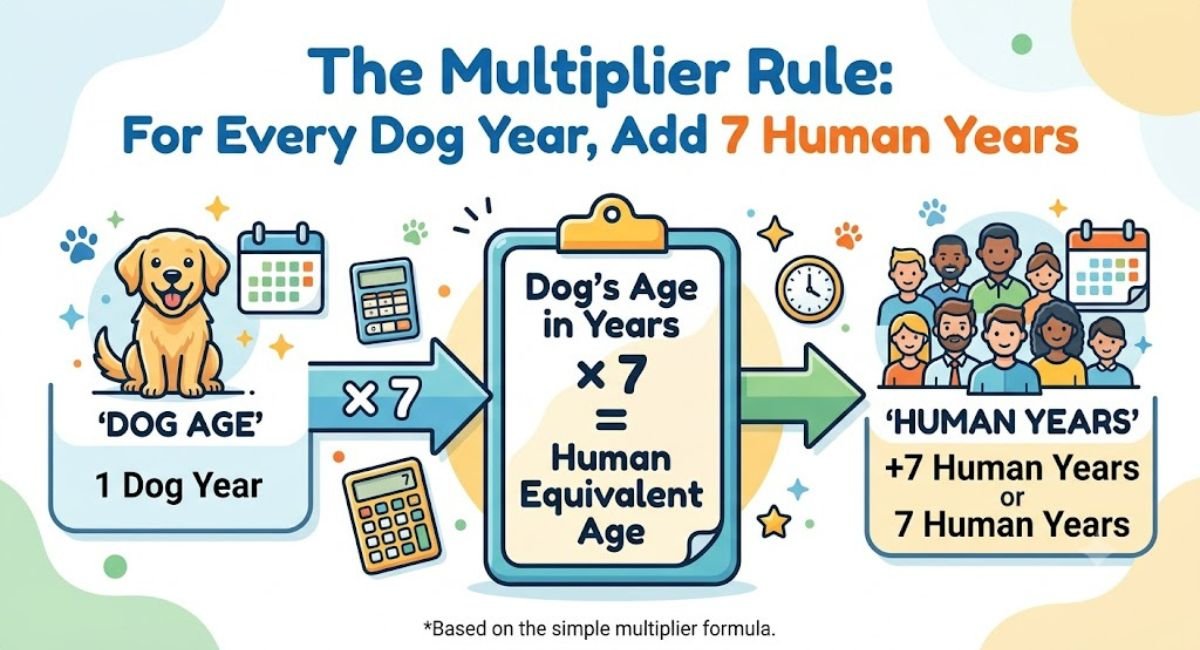 What the Real Formula Actually Is (Multiply by 7' Rule for Dog Age) What the Real Formula Actually Is (Multiply by 7' Rule for Dog Age)