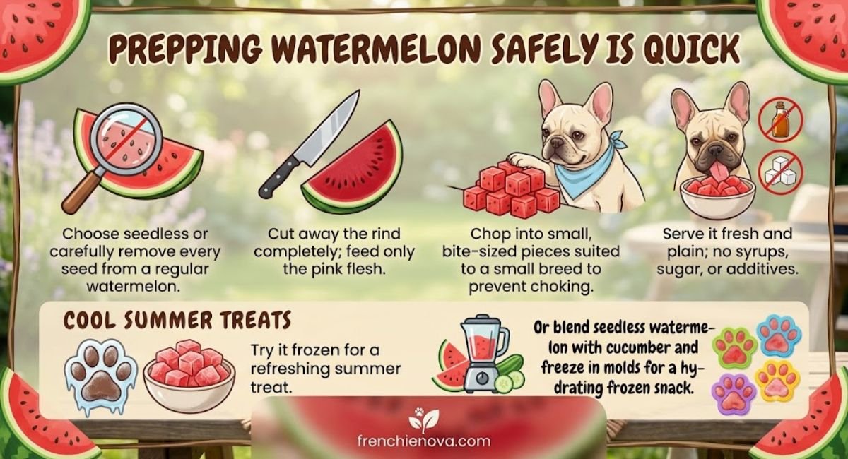How to Serve Watermelon to Your Frenchie