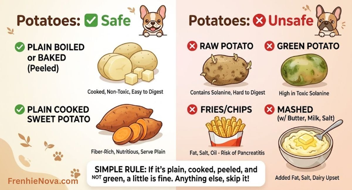 Potato Safety Chart for French Bulldogs What's OK and What Isn't