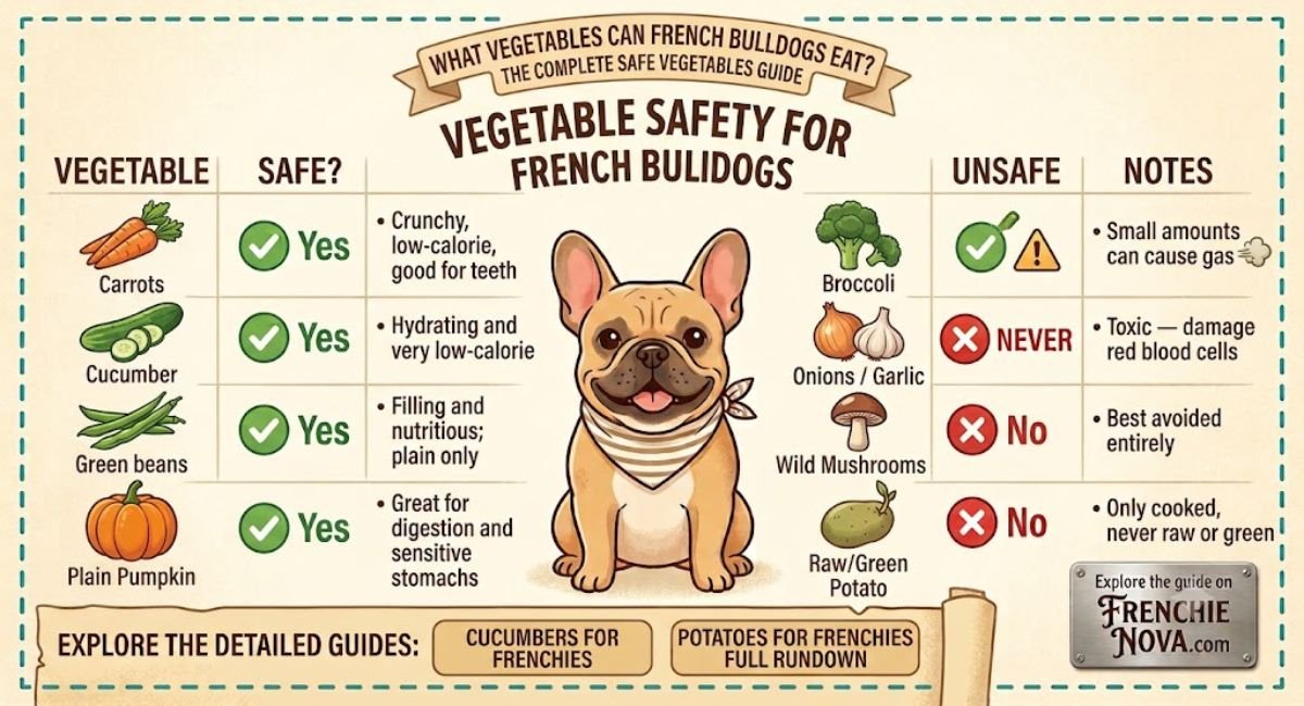 Safe Vegetables for French Bulldogs Safe Vegetables for French Bulldogs